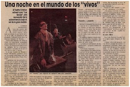 Una noche en el mundo de los "vivos"