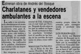 Charlatanes y vendedores ambulantes a la escena