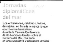 Jornadas diplomáticas del mar  [artículo] V. M. O.
