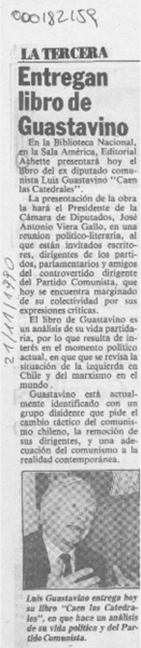 Entregan libro de Guastavino