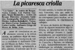 La picaresca criolla