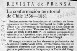 La Conformación territorial de Chile 1536-1881  [artículo].
