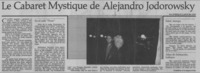 Le cabaret mystique de Alejandro Jodorowsky