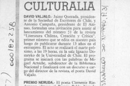 Premio Neruda  [artículo].