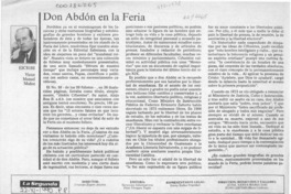 Don Abdón en la Feria  [artículo] Jorge Edwards.