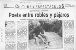 Poeta entre robles y pájaros  [artículo] Ronnie Muñoz M.