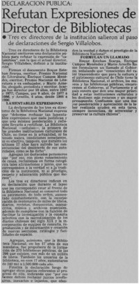 Refutan expresiones de Director de Bibliotecas