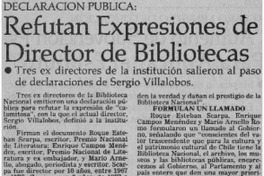 Refutan expresiones de Director de Bibliotecas