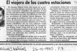 El viajero de las cuatro estaciones  [artículo] Antonio Rojas Gómez.