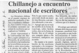 Chillanejo a encuentro nacional de escritores  [artículo].