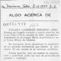 Algo acerca de  [artículo].