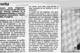 Reseña  [artículo].