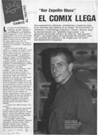 El comix llega al teatro  [artículo].