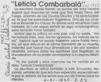 "Leticia de Combarbalá"