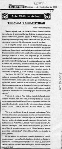 Ternura y creatividad  [artículo] María Verónica Figueroa.