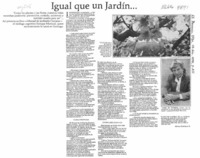 Igual que un jardín --  [artículo] Mónica Rodríguez E.