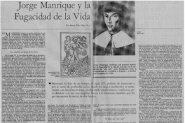 Jorge Manrique y la fugacidad de la vida