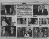 Presentación de la "Revolución laboral en Chile", libro testimonial de José Piñera  [artículo].