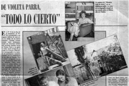 De Violeta Parra "Todo lo cierto"