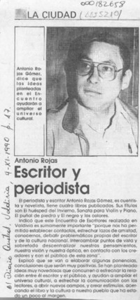 Escritor y periodista  [artículo].