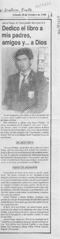 Dedico el libro a mis padres, amigos y -- a Dios  [artículo].