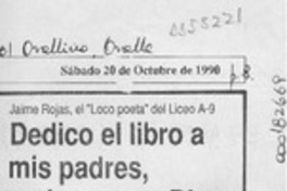 Dedico el libro a mis padres, amigos y -- a Dios  [artículo].