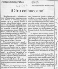 Otro coihuecano!  [artículo] Carlos René Ibacache.