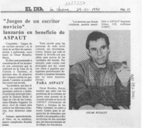"Juegos de un escritor novicio" lanzarán en beneficio de ASPAUT  [artículo].