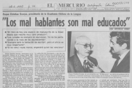 "Los mal hablantes son mal educados"