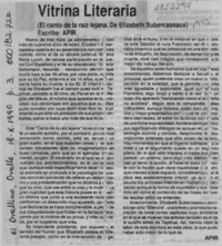 Vitrina literaria  [artículo] Apir.