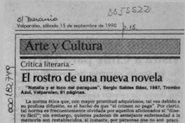 El rostro de una nueva novela  [artículo] Mario Tomás Schilling F.