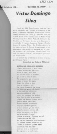 Víctor Domingo Silva  [artículo] Ratón de biblioteca.