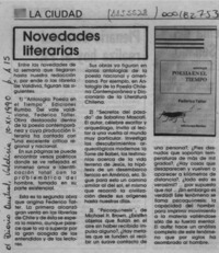 Novedades literarias