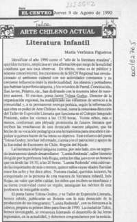 Literatura infantil  [artículo] María Verónica Figueroa.