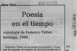 Poesía en el tiempo  [artículo] Mesa Seco.