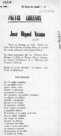 José Miguel Vicuña  [artículo].