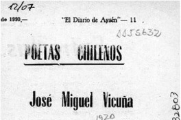 José Miguel Vicuña  [artículo].