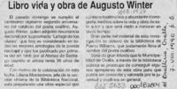 Libro vida y obra de Augusto Winter  [artículo].