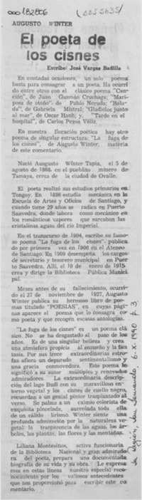 El poeta de los cisnes