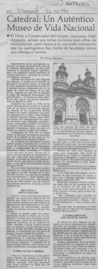 Catedral, un auténtico museo de vida nacional