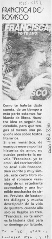 Francisca de Rosasco  [artículo].