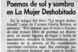 Poemas de sol y sombra en la mujer deshabitada