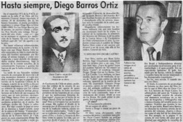 Hasta siempre, Diego Barros Ortiz