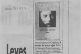 Leves intuiciones de lo trascendente  [artículo] Juan Mihovilovich.