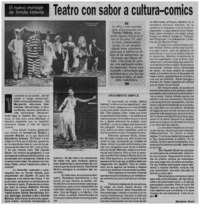 Teatro con sabor a cultura-comics