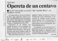 Opereta de un centavo  [artículo] H. E.