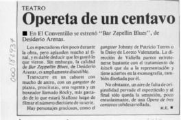 Opereta de un centavo  [artículo] H. E.