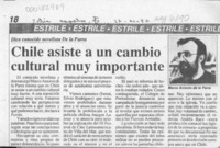 Chile asiste a un cambio cultural muy importante  [artículo].