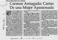 Carmen Arriagada, cartas de una mujer apasionada  [artículo].