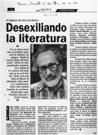 Desexiliando la literatura  [artículo] G. E.